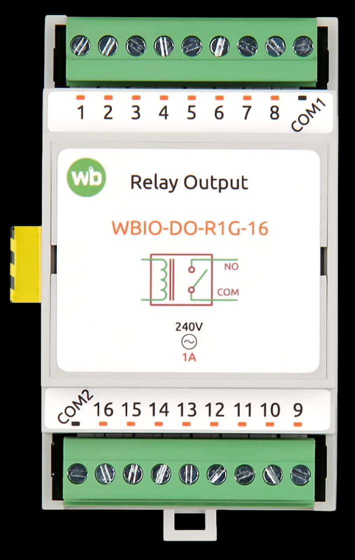 Модуль релейных выходов WBIO-DO-R1G-16